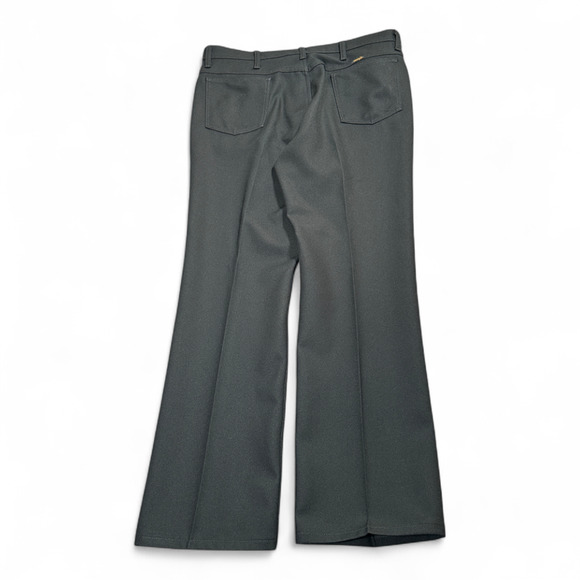 Wrangler Wrancher Pants Mens 38x32 Black Western Cowboy Dress Jeans Bootcut - Picture 2 of 8